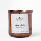 Amber Leather Candle