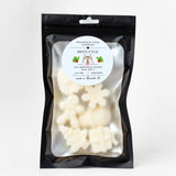 Packaged Wax Melts on a white background